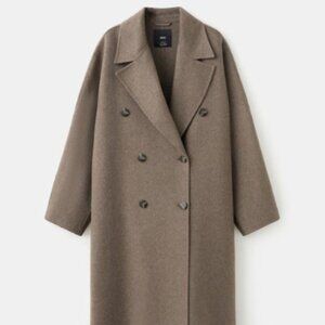 MANGO Handmade Oversized Wool Coat XL